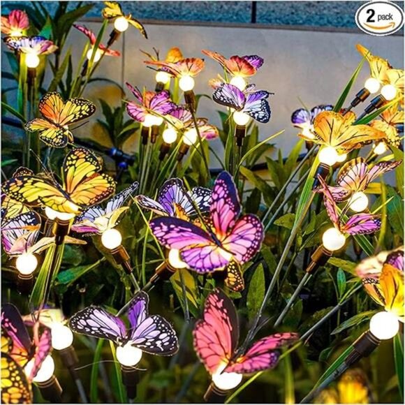 Solar Garden Lights - Swaying Butterfly Light, Swaying in The Wind - Picture 7 of 7